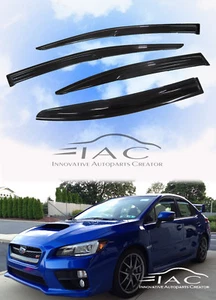 For SUBARU WRX STI 15-21 MUGEN 3D Window Visor Vent Sun Shade Rain Guard Visor - Picture 1 of 7