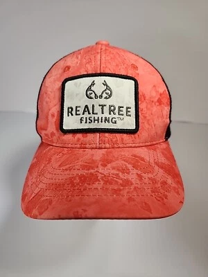 Sombrero de Pesca Realtree para Damas con Cola de Caballo Espalda Ajustable Coral/Negro Camuflaje OSFM Foto 1 de 4
