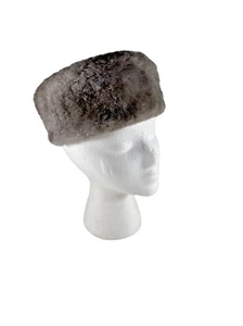 Vintage 1960s ESTATE Pillbox Hat Greyish 1 Size fits Most - Picture 1 of 4