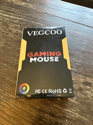 VEGCOO C45 Black Wireless Gaming Mouse Rechargeable CE-JS035-01 New Unopened - Image 1 of 4