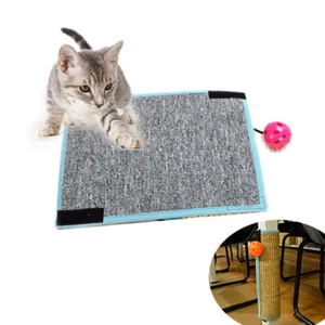 Clearance! Cat Scratch Mat With Ball Sofa Table Grey aPlay Toy Scratching Post - Picture 1 of 4