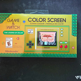 Nintendo Game & Watch Zelda Handheld System Color Screen Gold/Green