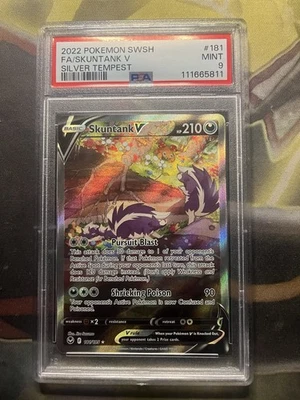 Skuntank V (Alternate Full Art) 181/195 Sword & Shield - Silver Tempest PSA 9 - Image 1 of 2