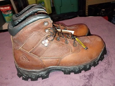 ¡Nuevo! Botas impermeables Rocky 6” punta de acero para hombre 8,5 M, R6003 cuero marrón oscuro Foto 1 de 4