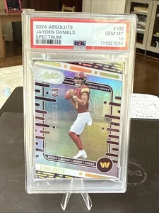 2024 Absolute #102 Jayden Daniels Spectrum /350 PSA 💎 10 (RC) - Foto 1 di 3