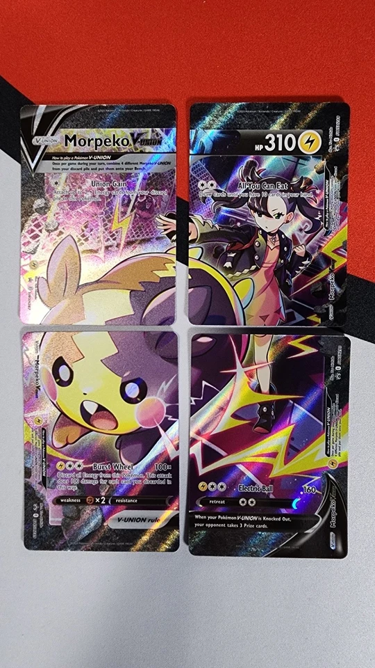 Morpeko V-Union (SWSH287-290) (Set of 4) Promo SWSH: Sword & Shield Promo Cards - Image 1 of 2