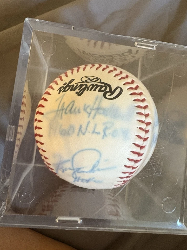 DAVEY JOHNSON 1986 WS CHAMP NY METS SIGNED Baseball Ferguson Jenkins Cubs - Image 1 of 4