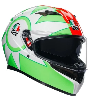AGV K3 Valentino Rossi Mugello 2018 Motorcycle Helmet Green - Image 1 of 4