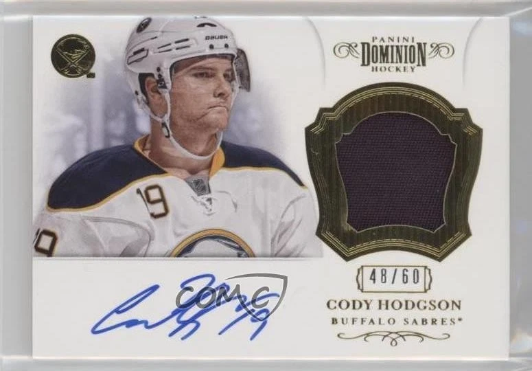 2012 Panini Dominion 2013-14 Rookie Anthology Update /60 Cody Hodgson Patch Auto - Image 1 of 2