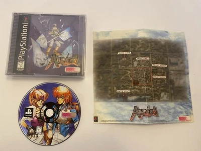 Alundra (PS1, 1998) Game Disc, Case & Map -No Manual- Tested & Working - Image 1 of 4