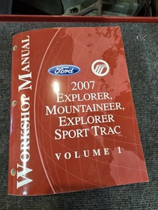 2007 Ford Vol 1 Only Explorer Sport Trac Mercury Mountaineer Service Shop Manual - Picture 1 of 2