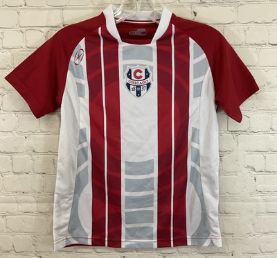 Camiseta de fútbol Xara 1802 Youth City Series CHICAGO 1837 roja blanca mediana Foto 1 de 4