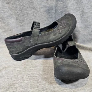 Keen Sienna Mary Jane Damen Größe 8,5 grau lila Leder Bohemian Floral Punch - Bild 1 von 7
