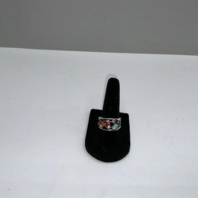 Anillo de iones de cuarzo cristal para mujer talla 8 S112511 Foto 1 de 4