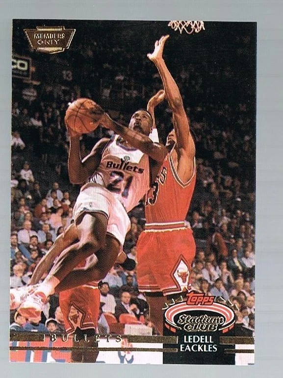 LEDELL EACKLES #37 Bullets / Wizards 1992/93 topps stadium club members only - Image 1 of 1