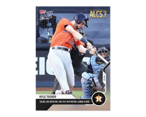 Kyle Tucker - MLB TOPPS NOW Card 424 - ALCS Sac Fly 2020 base postseason hr
