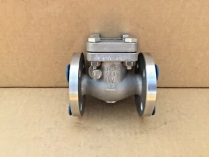 YPS (Langley) Cast Stainless Steel Swing Check Valve CF8M 316 1" Class 150 - Picture 1 of 6