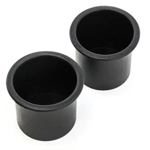 2 Cup Holders Plastic Recessed Insert for Boat RV Car Truck Sofa Game Table a... - Picture 1 of 6