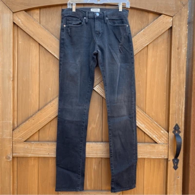 Frame L'Homme Black Slim Comfort Stretch Denim Mid Rise Slim Leg. Size 30". EUC - Image 1 of 4
