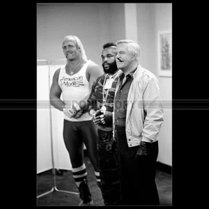 Photo F.008500 GEORGE PEPPARD HULK HOGAN MR. T (THE A-TEAM) 1983 - Photo 1/1