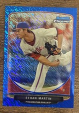 2013 Bowman Chrome ETHAN MARTIN Cream of the Crop Mini Blue #CC-PP3 #d 176/250