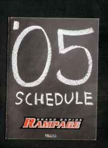 Grand Rapids Rampage--2005 calendario de bolsillo--EP Sports--AFL - Imagen 1 de 2