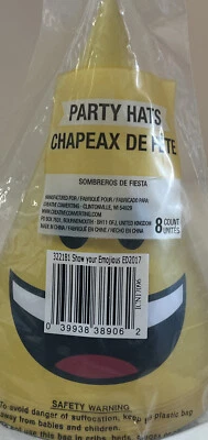 Show Your Emoji Party Hats 8 Count Foto 1 de 2