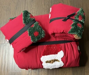 Pottery Barn Kids Candlewick Holiday Full Comforter & 2 Std Shams Pre Owned Read - Picture 1 of 5