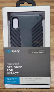 Speck Presidio Glossy Grip Case for Apple iPhone XS Max - Black - Picture 1 of 6