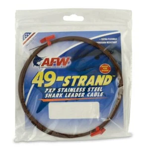 AFW 49-Strand Stainless Steel Shark Leader Cable / Fishing Wire - Picture 1 of 1