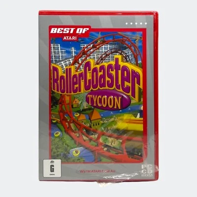 RollerCoaster Tycoon (Best of Atari) for Windows PC (2004) - New & Sealed - Image 1 of 4