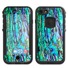 Skin Decal for Lifeproof Fre iPhone 7 Case / Abalone Ripples Green Blue Purple
