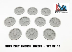 3D gedruckt - 32 mm Alien Kult Hinterhalt Token/Marker (5er & 10er Sets) - Bild 1 von 3