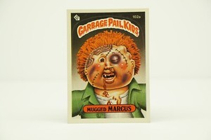 1985 Garbage Pail Kids Stickers #102a Mugged Marcus Series 3 EX-NM