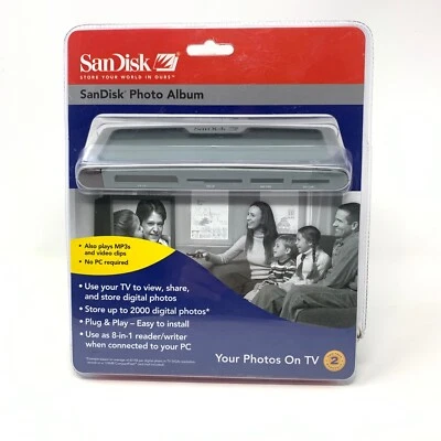 SANDISK Shoot & Store Digital Photo Album/Card Reader SDV2-A (View Photos on TV) - Image 1 of 4