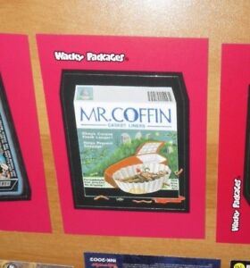 Wacky Packages 2004 Promo Card 1 of 3 Mr Coffin CARTE MINT