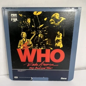 The WHO Rocks America 1982 American Tour CED SelectaVision Videodisc 1983 New. - Picture 1 of 4