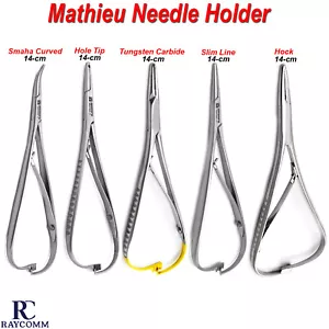 Alicates de ligadura de ortodoncia soporte de aguja quirúrgico Mathieu fórceps herramientas dentales - Imagen 1 de 6