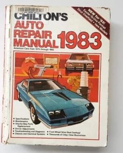 76-83 American Cars 1983 CHILTONS AUTO REPAIR MANUAL CORVETTE CAMARO - Picture 1 of 4