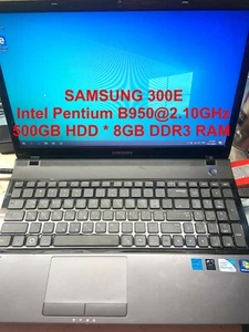 SAMSUNG 300E_Intel Pentium B950@2.10GHz_8GB DDR3 RAM_500GB SATA HDD_15.6"Screen - Picture 1 of 10