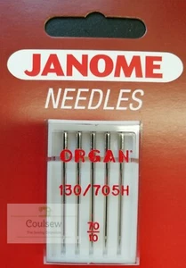 JANOME 100% ORIGINAL NÄHMASCHINENNADELN STANDARD FEIN Größe 70/10 - Bild 1 von 1