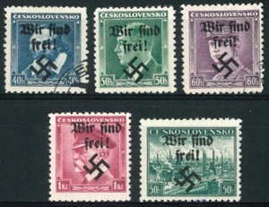CZECHOSLOVAKIA SUDETENLAND 1938 – Rumburg Local Overprints “Wir sind frei!” - Picture 1 of 2