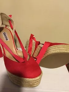 Sandalias para mujer Sienna - ROJAS - talla 8,5 - Imagen 1 de 6