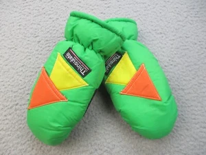Vintage Thinsulate Gloves Mittens Youth  7-14 70's Thermal Insulated Ski Winter - Picture 1 of 3