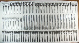 87pc Set Oneida USA Flight Reliance Stainless 116C - Picture 1 of 12