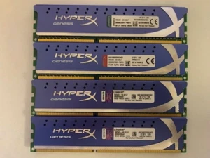 HYPERX GENESIS 16GB (4X4GB) DDR3 1600MHz PC3-12800 DIMM KHX1600C9D3K6/24GX 1.65V - Picture 1 of 2