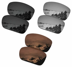SmartVLT Men's Replacement Lenses for Scalpel Sunglass - Black & Silver & Brown - Picture 1 of 4