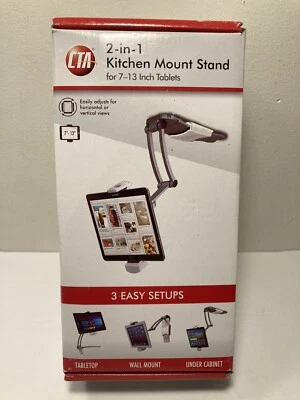 CTA Digital 2-in-1 Kitchen Mount Stand iPad / Tablets - 7-13" Screen - Image 1 of 4