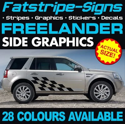 da montare LAND ROVER FREELANDER GRAFICA DECALCOMANIE ADESIVI STRISCE TD4 LR2 2.0 4x4 - Immagine 1 di 2