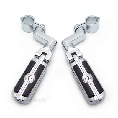 Kit de montaje de clavijas ajustables de 1-1/4" 1,25" 32 mm para Harley Touring Foto 1 de 4